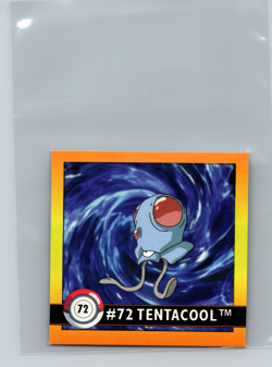 Pokemon 1999 Artbox Series 1 Stickers Tentacool 72 - Image 1