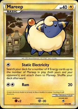 Mareep 73/123 | HeartGold & SoulSilver - Base Set | Pokemon TCG | ENG | Common - Image 2