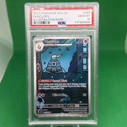 2024 POKEMON SFA EN-SHROUDED FABLE ILLUSTRATION RARE #069 DUSCLOPS PSA 10 - Image 1