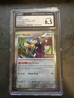 2023 Pokemon Obsidian Flames Black Star Promo #39 Mawile Prerelease CGC 6.5 - Image 1