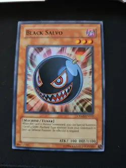 Yugioh Super Rare Black Salvo CRMS-EN015 Crimson Crisis Unlimited Edition NM - Image 1