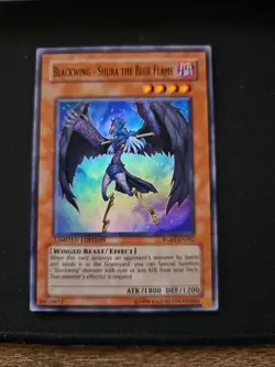 Yugioh Blackwing - Shura the Blue Flame RGBT-ENPP2 Super Rare Limited Edition NM - Image 1