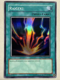 Yugioh Raigeki DLG1-EN006 Super Rare VLP - Image 1