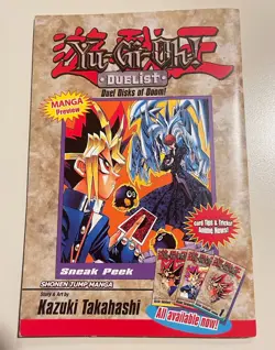 Yugioh Shonen Jump Manga Sneak Peek Promo Book SP2 Set With Promo Cards Attached - Image 2