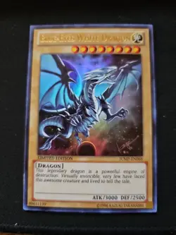 Yugioh Blue-Eyes White Dragon JUMP-EN068 Ultra Rare Limited Edition NM - Image 1