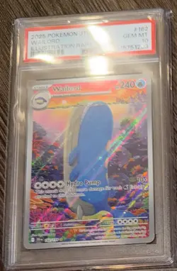 Pokemon TCG Wailord 162/159 Journey Together Illustration Rare PSA GEM MT 10 - Image 1