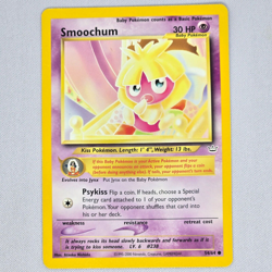 Smoochum 54/64 Neo Revelation Common Vintage Pokemon Card TCG English LP - Image 1