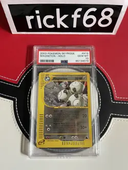 2003 POKEMON SKYRIDGE H19 MAGNETON HOLO PSA 10 - Image 1