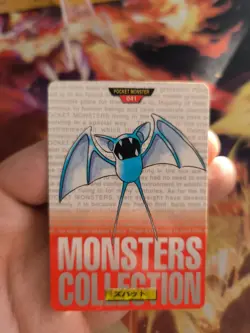 Pokemon Karte Card Monsters Collection Red Zubat Carddass 1996 japanese Good - Image 2