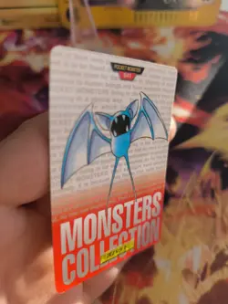 Pokemon Karte Card Monsters Collection Red Zubat Carddass 1996 japanese Good - Image 5