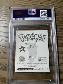 1999 Merlin Pokemon Magickarp #S20 Special Glitter Prism Sticker PSA 8 - Image 2