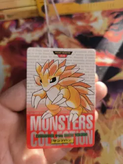 Pokemon Karte Card Monsters Collection Carddass Sandslash Red 1996 japanese Exc+ - Image 2