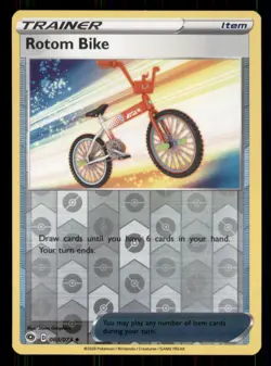 Rotom Bike Champion's Path #63/73 Uncommon Reverse Holo Pokemon LP - Image 1