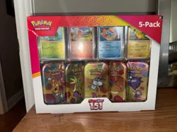 Pokemon Scarlet & Violet - 151 Bundle (5-Pack Mini Tins) SET A RIPPEDBOX - Image 1