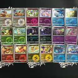 pokemon chinese exclusive gem pack2 CBB2C Energy Holo Eevee 18pc set NM #1 - Image 1