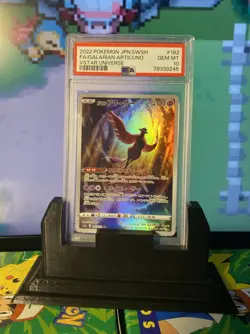 Pokemon Galarian Articuno Holo Card 182/172 S12a VSTAR AR Japanese PSA 10 Gem - Image 2