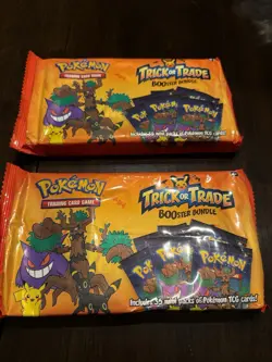 NEW 2024 Lot of 2 Nintendo Pokemon TCG BOOster Trick Or Trade Trading Card Game - Image 1