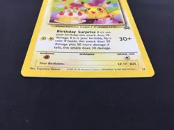 2000 Pokemon Black Star Promo Card #24 Birthday Pikachu NM Unplayed - Image 4