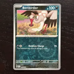 Bombirdier 097/142 Pokemon Stellar Crown SV07 Reverse Holo Common Card NM - Image 1
