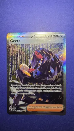 Geeta Obsidian Flames Holo Card 218/197 Near Mint Condition - Image 1