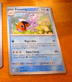 POKEMON 151 CARD CARTE POISSOROY 119/165 MEW FR VF JCC NM 2023 - Image 1
