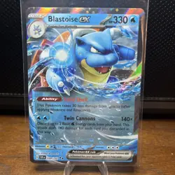 Blastoise EX 030/142 Full Art NM/M Stellar Crown Pokemon Card - Image 1