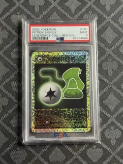PSA 9 Potion Energy Reverse Holo 101/110 Legendary Collection 2002 Pokemon Card - Image 1