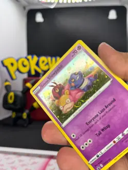 HD🌀Swirl Galarian Slowpoke SWSH126 Black Star Promo Cosmos Holo Pokemon Card - Image 4