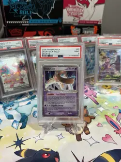 Pokemon Deoxys EX #99 Holo Card PSA 9 Deoxys Pokemon 99/107 2005 - Image 1