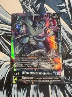 Digimon Card Game UlforceVeedramon ACE BT22-025 SR NM - Image 1
