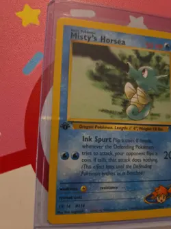 1st Edition Misty’s Horsea 87/132 - Gym Challenge - Near Mint Pokemon Card TCG - Image 2
