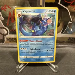 2020 Vaporeon COSMOS HOLO Black Star Promo card SWSH072 Pokemon SWSH - Image 1