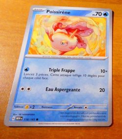 POKEMON 151 CARD CARTE Poissirene 118/165 MEW FR VF JCC NM 2023 - Image 1