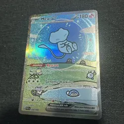 Pokemon Mew EX TCG Shiny Bubble Mew Card Paldean Fates Sir NM 232/091 - Image 1