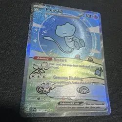 Pokemon Mew EX TCG Shiny Bubble Mew Card Paldean Fates Sir NM 232/091 - Image 5