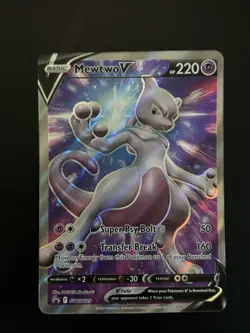 Mewtwo V SWSH229 Sword And Shield Promo Full Art NM Pokemon Card - Image 2