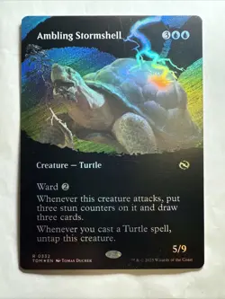 MTG Ambling Stormshell #0332 Foil Borderless Rare Tarkir: Dragonstorm (TDM) - Image 1