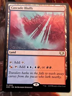 Magic The Gathering Commander Edge of Eternities CASCADE BLUFFS MTG 153 - Image 1
