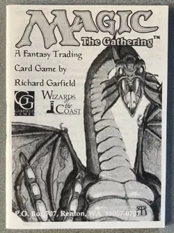 Magic The Gathering MTG 3rd Edition Revised Starter Deck Rule Book Booklet NICE - Image 1