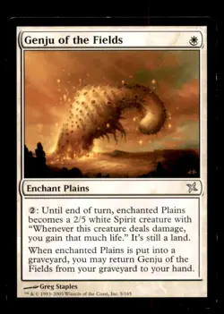 MTG Genju of the Fields LP Light Play Betrayers of Kamigawa [1179] - Image 1