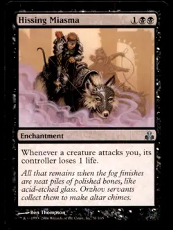 MTG Hissing Miasma LP Light Play Guildpact [1098] - Image 1