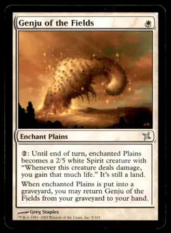 MTG Genju of the Fields LP Light Play Japanese Betrayers of Kamigawa [1171] - Image 1