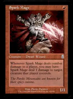 MTG Spark Mage LP Light Play Odyssey [1145] - Image 1