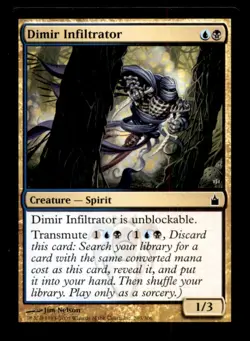 MTG Dimir Infiltrator LP Light Play Ravnica: City of Guilds [1174] - Image 1