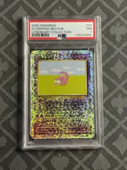 2002 Pokemon Slowpoke 93/110 Reverse Foil Legendary Collection PSA 7 - Image 1