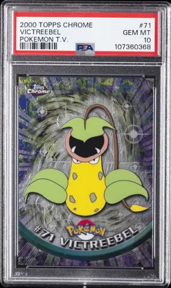 2000 TOPPS CHROME POKEMON T.V. #71 VICTREEBEL PSA 10 - Image 1