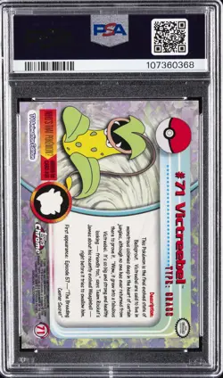2000 TOPPS CHROME POKEMON T.V. #71 VICTREEBEL PSA 10 - Image 2