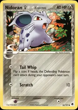 Nidoran F 56/101 | EX - Dragon Frontiers | Pokemon TCG | English | Common - Image 2