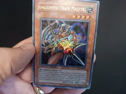 YuGiOh Amazoness Chain Master SP1-EN002 Ultra Rare Limited Edition LP - Image 4