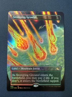 MTG Stomping Ground (Borderless) - Unfinity (UNF) NM Foil - Image 1